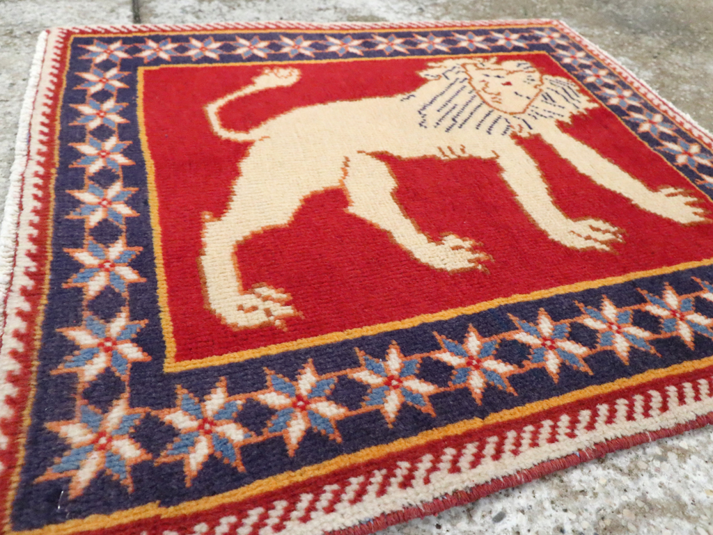 Vintage Persian Tabriz Pictorial Rug (Pair: 6 of 6), No.27993 - Gsblank