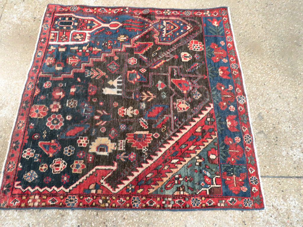 Vintage Persian Afshar Wagireh Rug, No.27997 - Gsblank