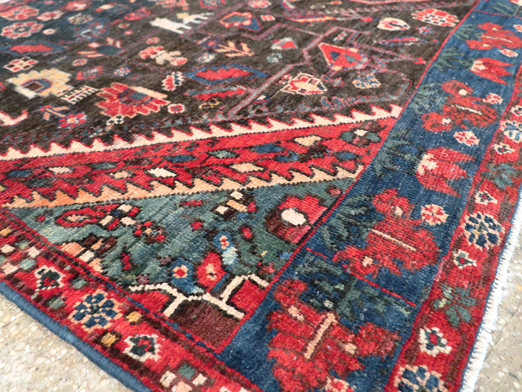 Vintage Persian Afshar Wagireh Rug, No.27997 - Gsblank