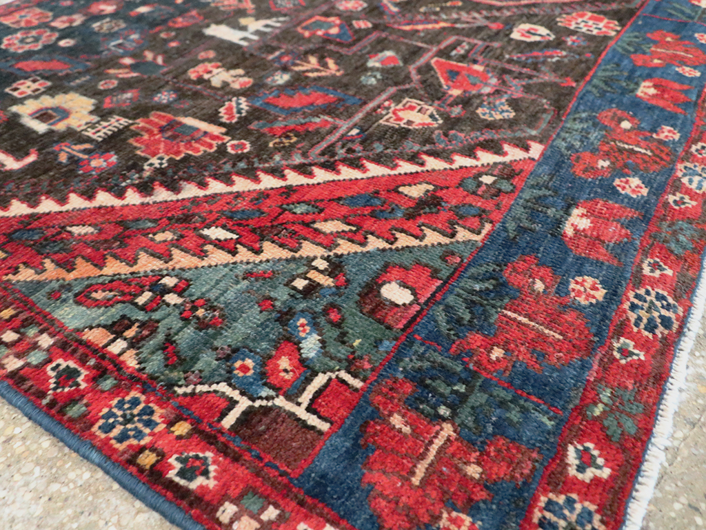Vintage Persian Afshar Wagireh Rug, No.27997 - Gsblank
