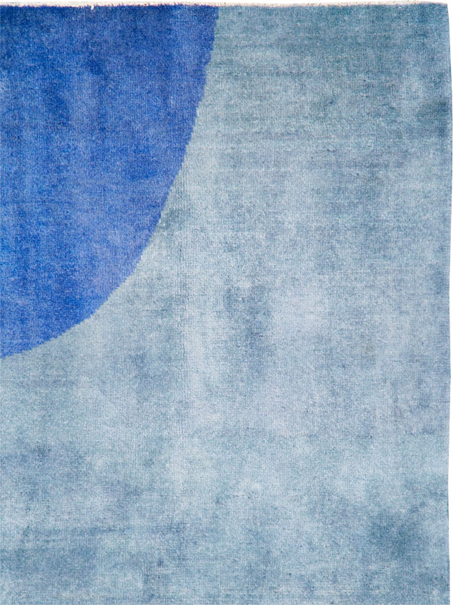 Vintage Persian Art Deco Inspired Mahal Accent Carpet, No.28002 - Gsblank