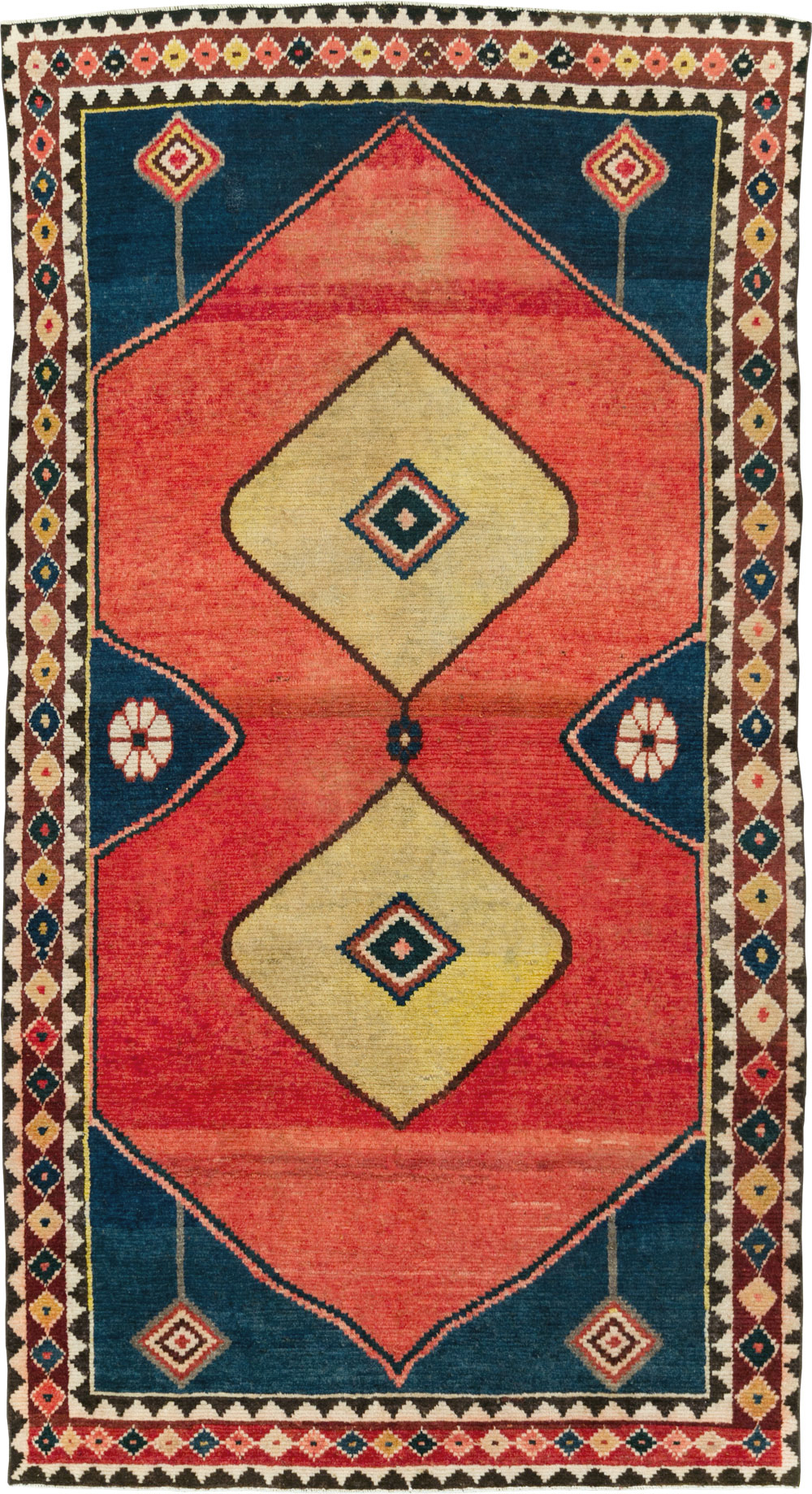 Tribal Persian Gabbeh Gallery Rug, No.28006 - Gsblank