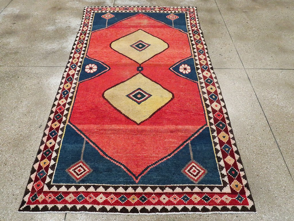 Tribal Persian Gabbeh Gallery Rug, No.28006 - Gsblank