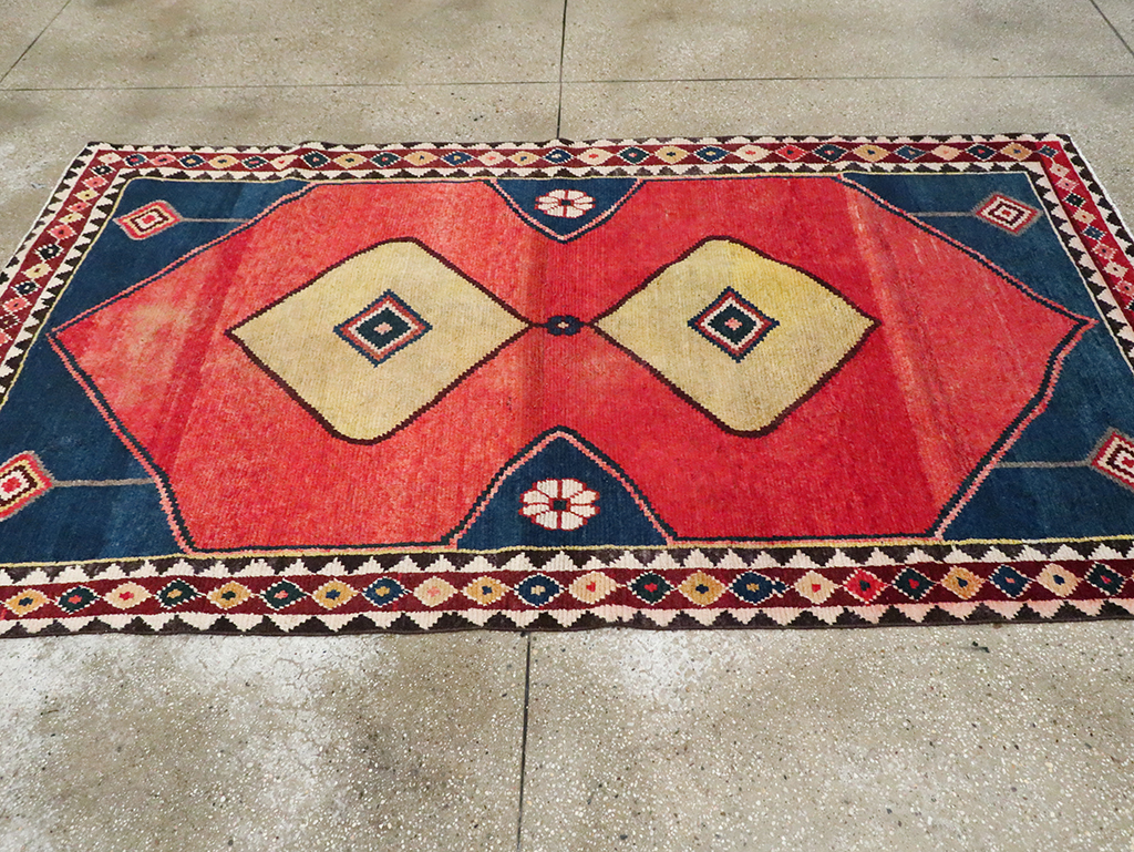 Tribal Persian Gabbeh Gallery Rug, No.28006 - Gsblank