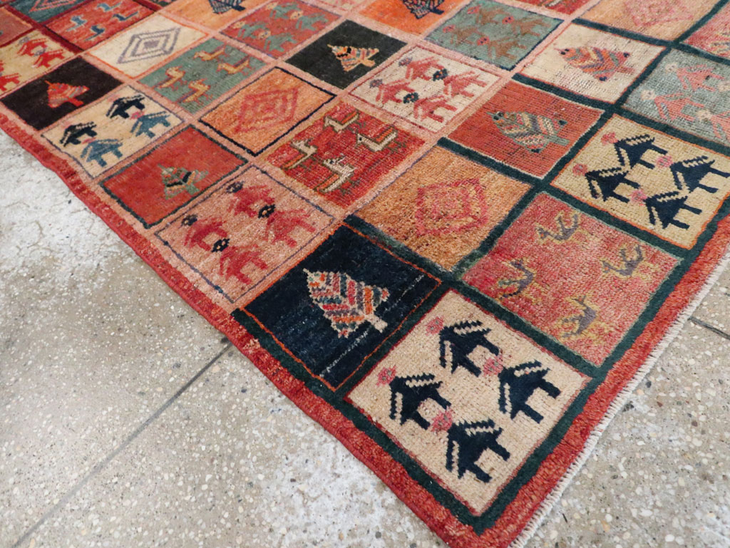 Vintage Persian Gabbeh Rug, No.28010 - Gsblank