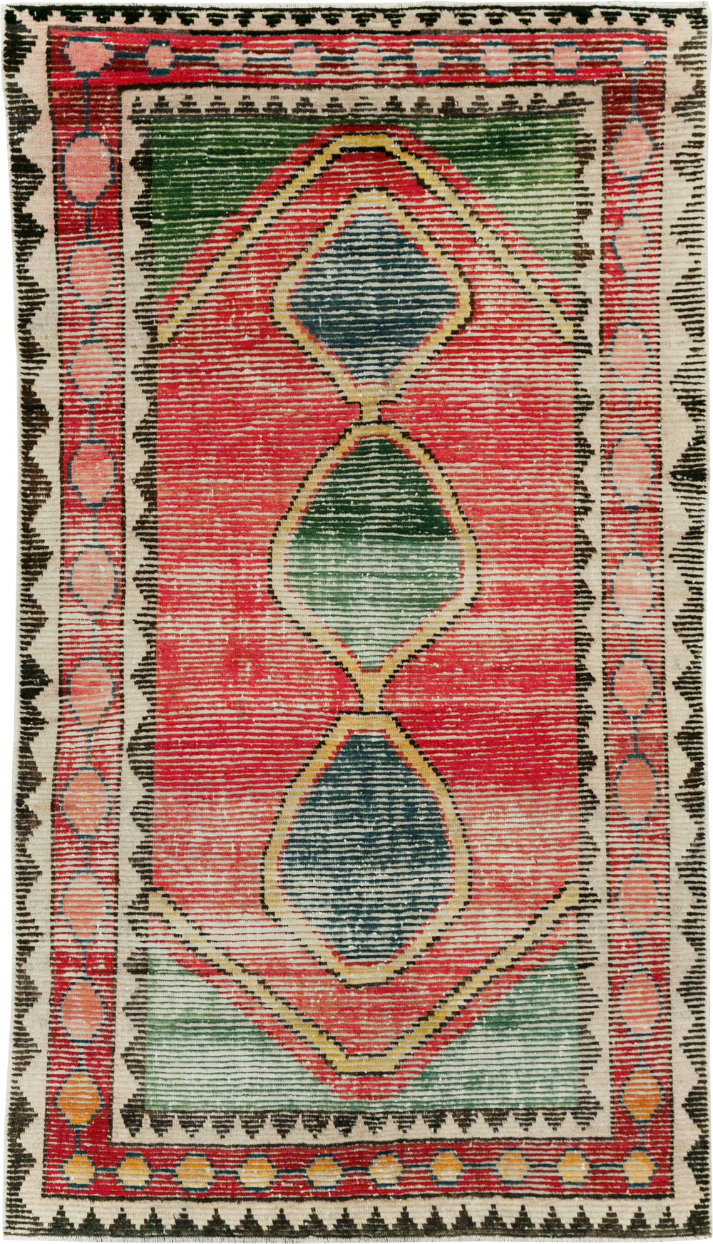 Vintage Persian Gabbeh Rug, No.28013 - Gsblank