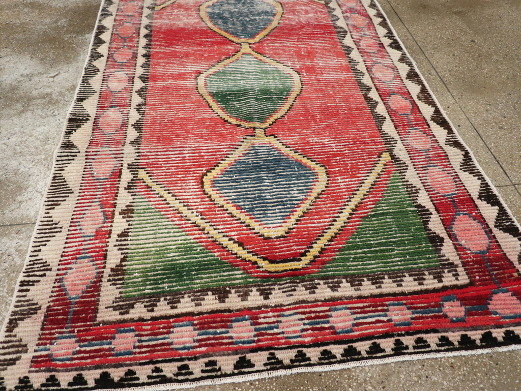 Vintage Persian Gabbeh Rug, No.28013 - Gsblank