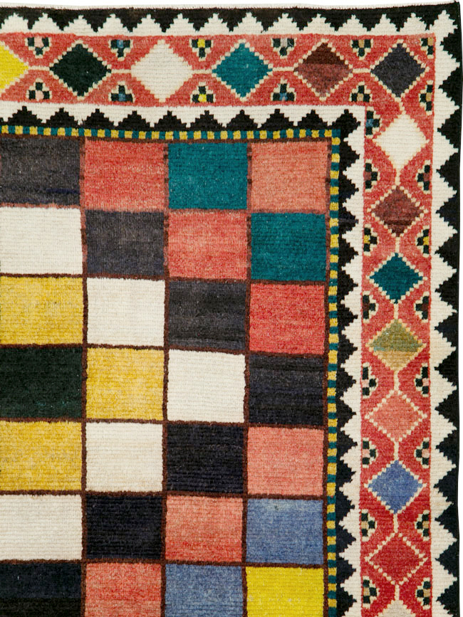 Vintage Persian Gabbeh Accent Rug (Pair: 2 of 2), No.28014 - Gsblank