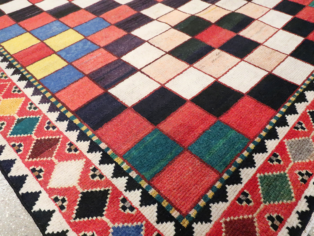 Vintage Persian Gabbeh Accent Rug (Pair: 2 of 2), No.28014 - Gsblank