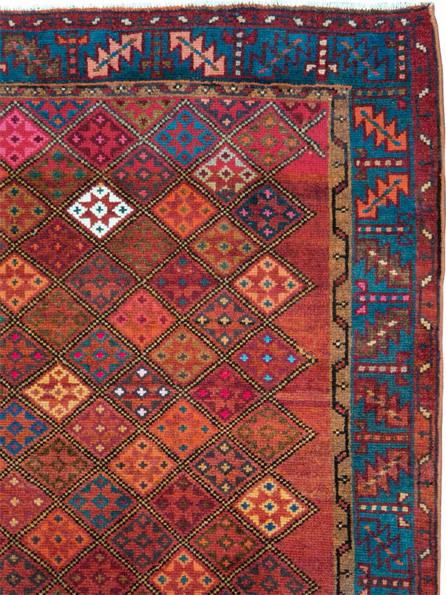 Vintage Persian Hamadan Runner, No.28016 - Gsblank