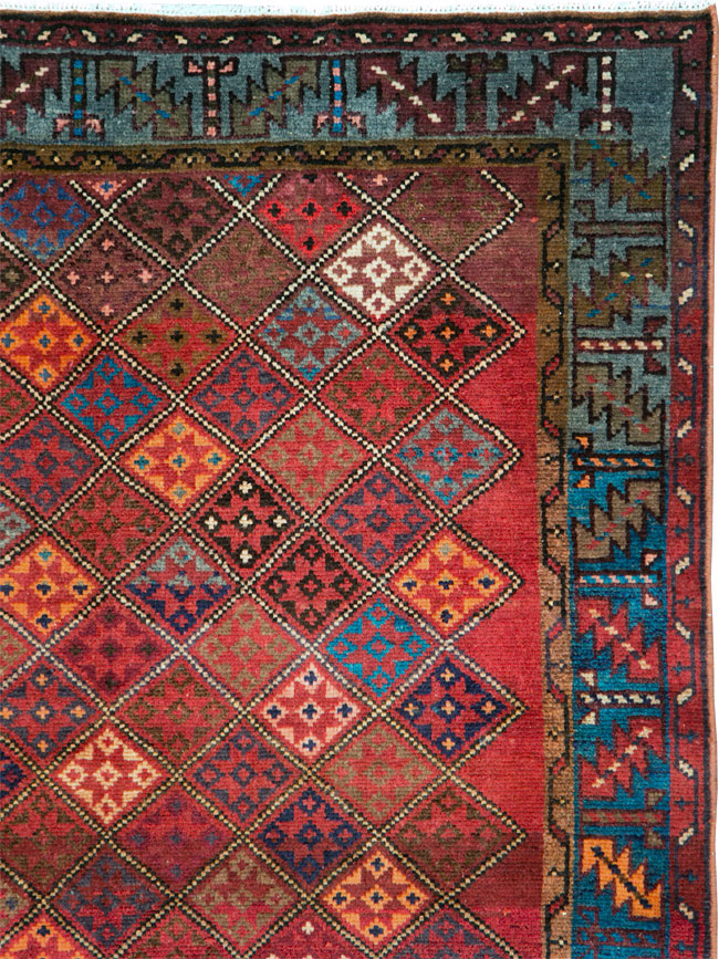 Vintage Persian Hamadan Runner, No.28016 - Gsblank