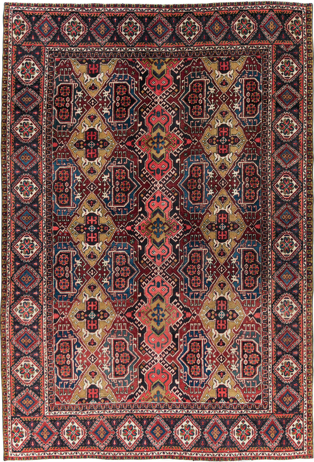 Vintage Persian Heriz Carpet, No.28022 - Gsblank