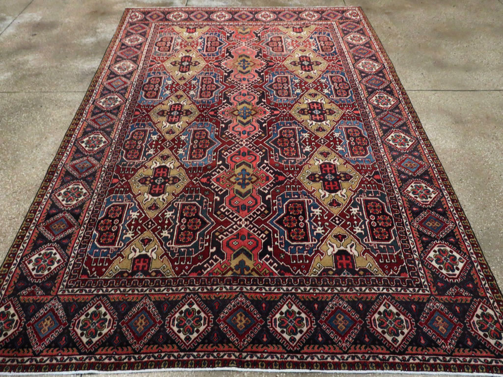 Vintage Persian Heriz Carpet, No.28022 - Gsblank