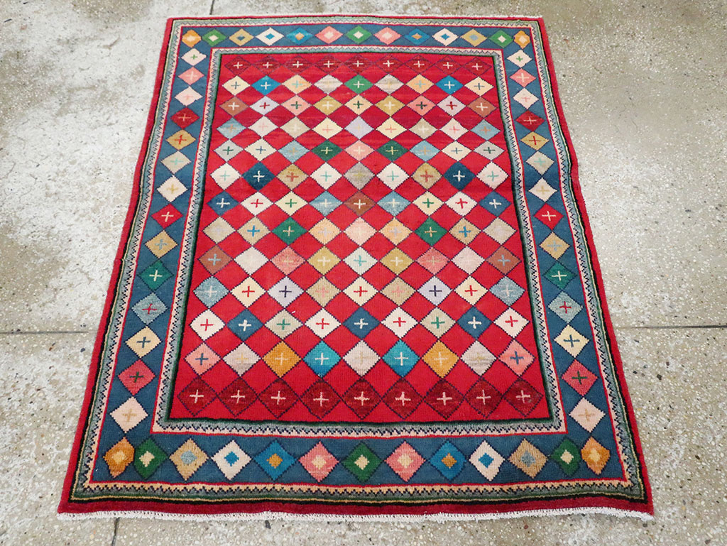 Vintage Persian Mahal Rug, No.28035 - Gsblank