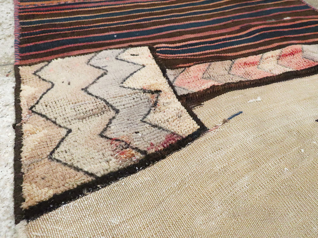 Vintage Persian Chaharmahal Bakhtiari Tacheh Flatweave Kilim , No.28038 - Gsblank