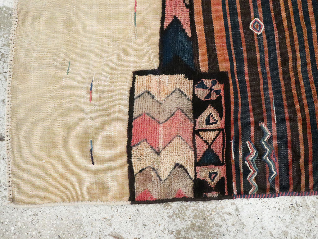Vintage Persian Chaharmahal Bakhtiari Tacheh Flatweave Kilim , No.28038 - Gsblank