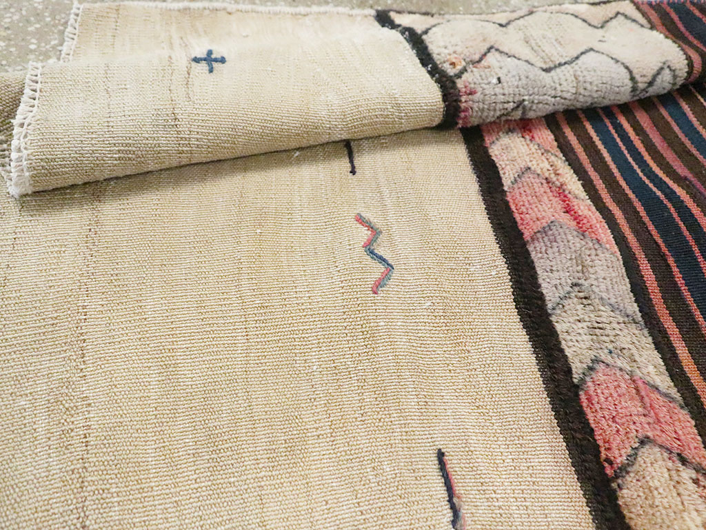 Vintage Persian Flatweave Kilim Throw Rug, No.28038 - Gsblank