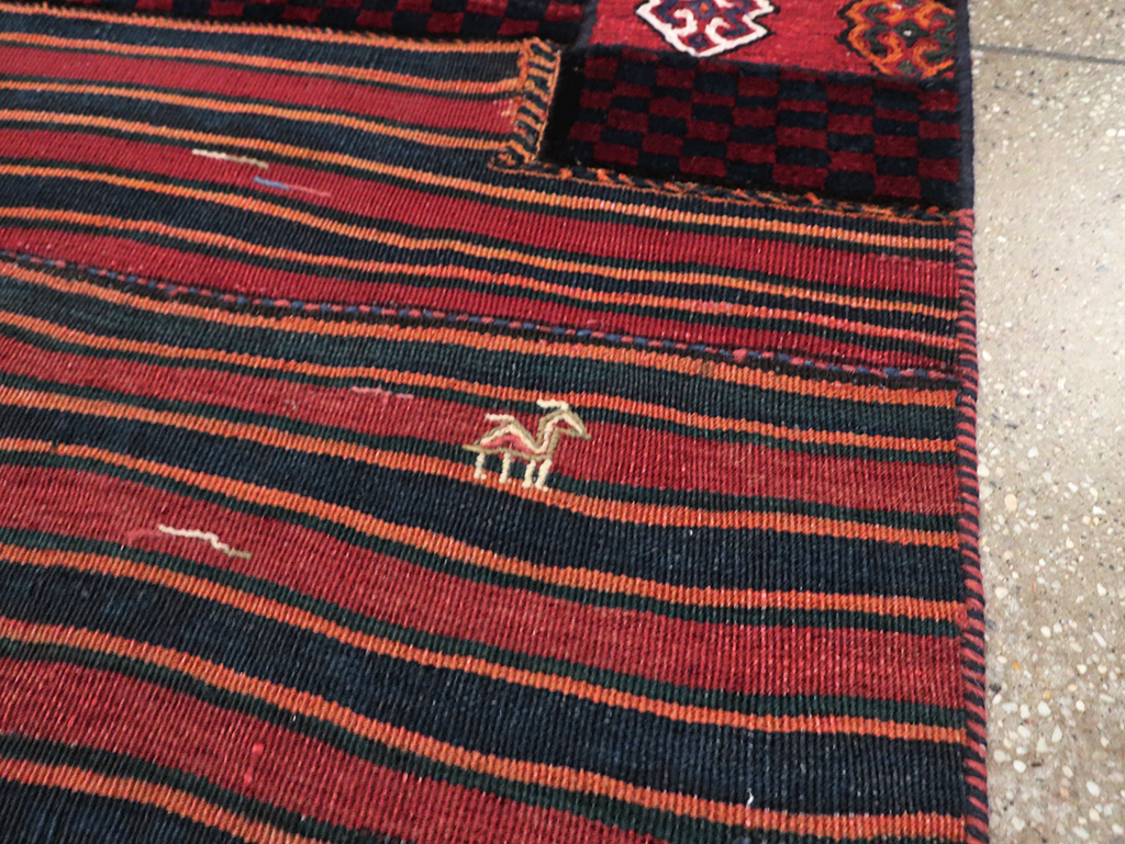 Vintage Persian Chaharmahal Bakhtiari Tacheh Flatweave Kilim, No.28040 - Gsblank