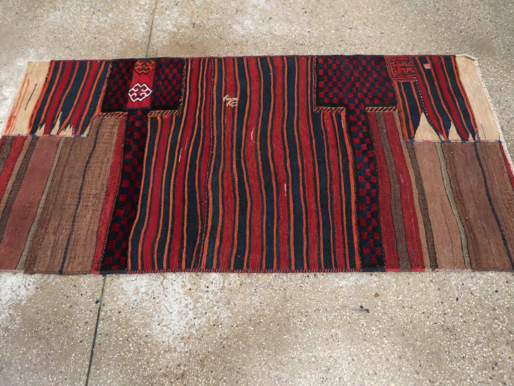 Vintage Persian Chaharmahal Bakhtiari Tacheh Flatweave Kilim, No.28040 - Gsblank