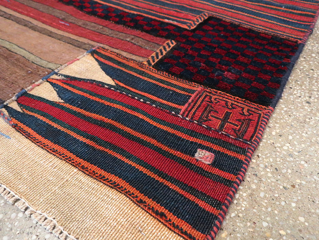 Vintage Persian Chaharmahal Bakhtiari Tacheh Flatweave Kilim, No.28040 - Gsblank