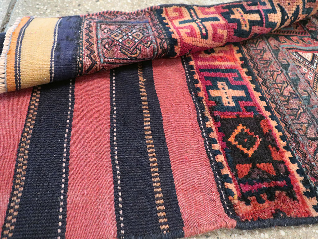 Vintage Persian Flatweave Kilim Throw Rug, No.28041 - Gsblank