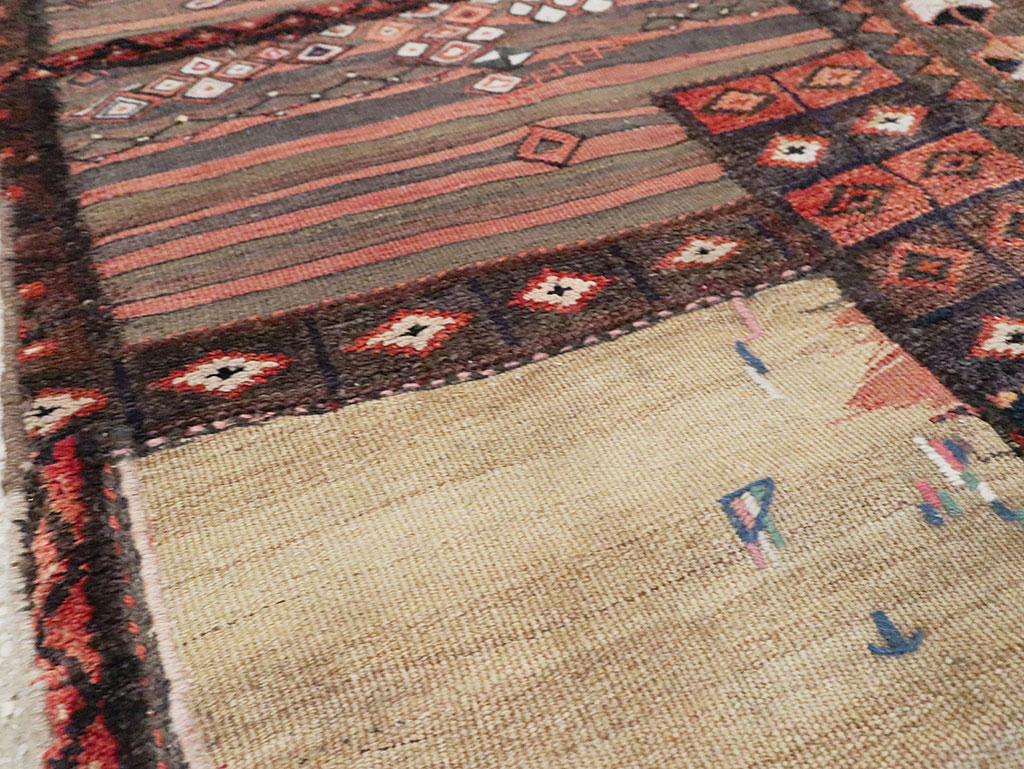 Vintage Persian Chaharmahal Bakhtiari Tacheh Flatweave Kilim , No.28042 - Gsblank