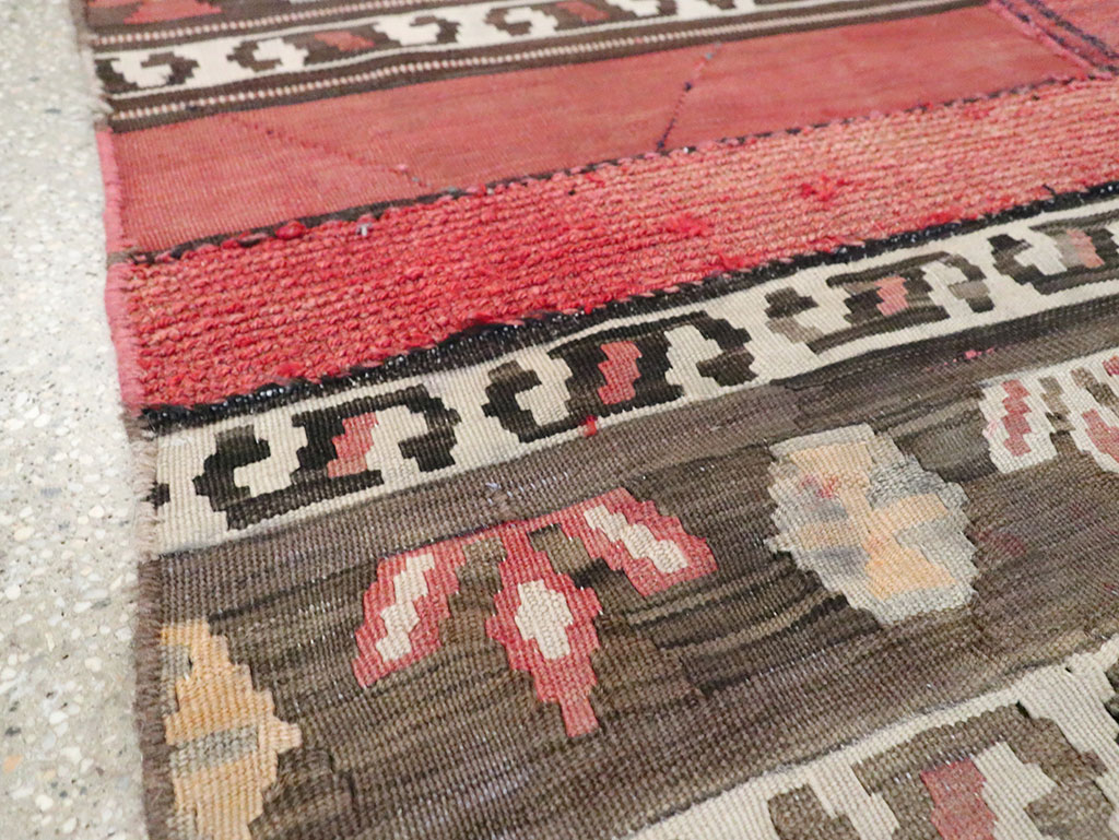 Vintage Persian Flatweave Kilim Throw Rug, No.28043 - Gsblank