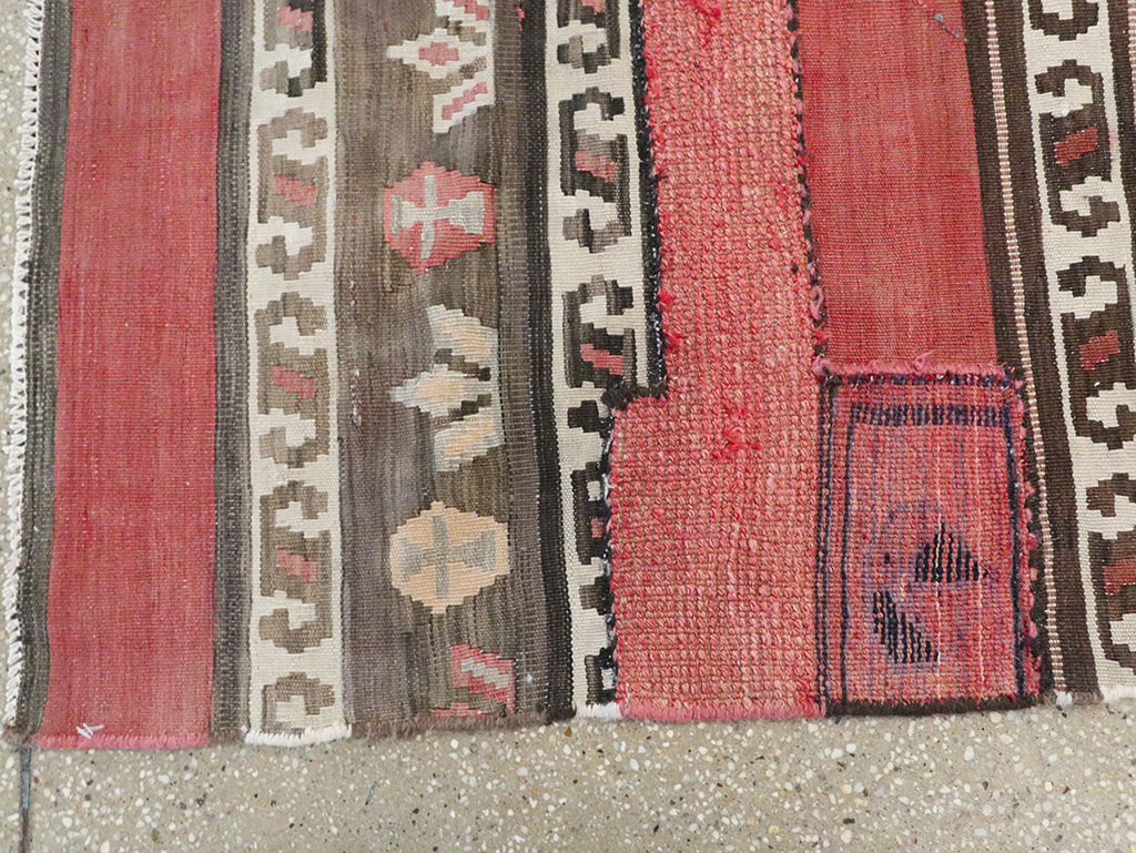 Vintage Persian Flatweave Kilim Throw Rug, No.28043 - Gsblank