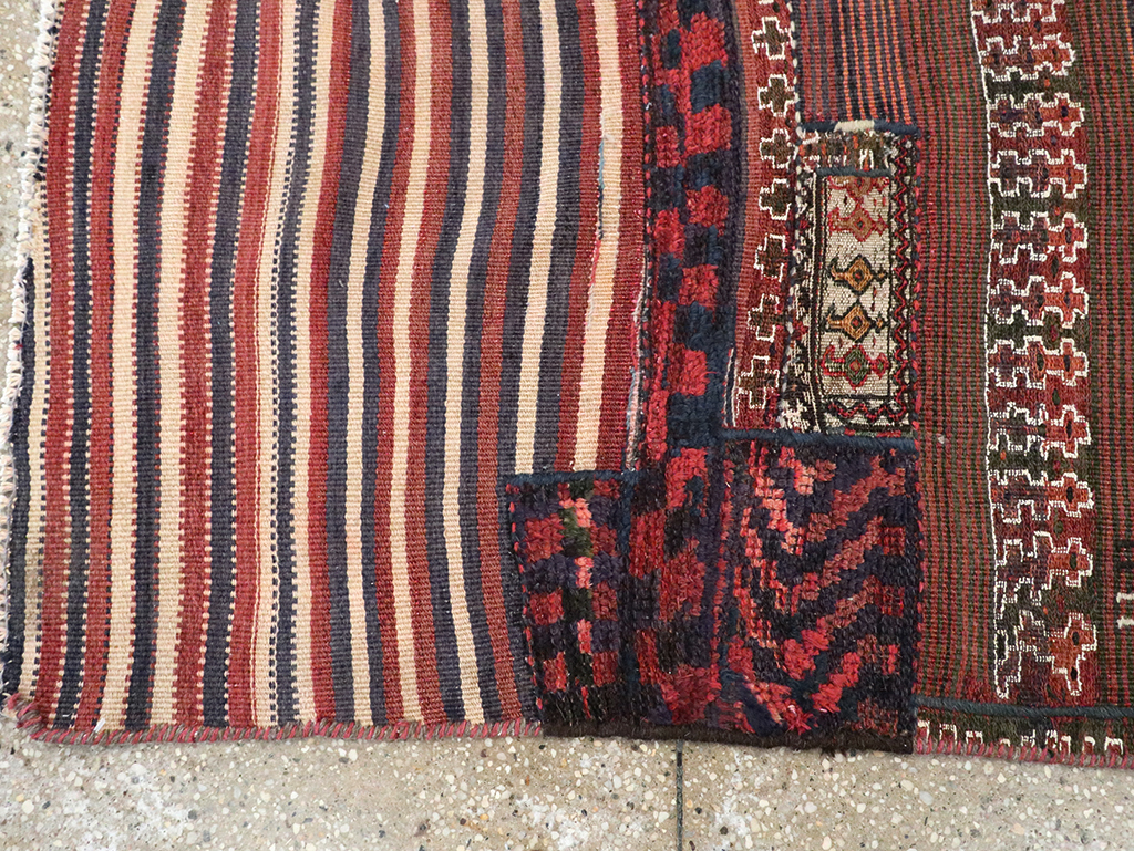 Vintage Persian Chaharmahal Bakhtiari Tacheh Flatweave Kilim, No.28044 - Gsblank