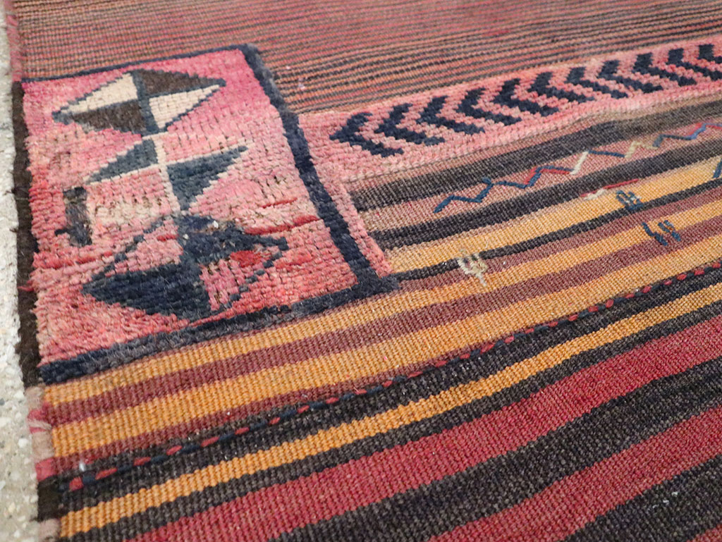 Vintage Persian Flatweave Kilim Throw Rug, No.28046 - Gsblank