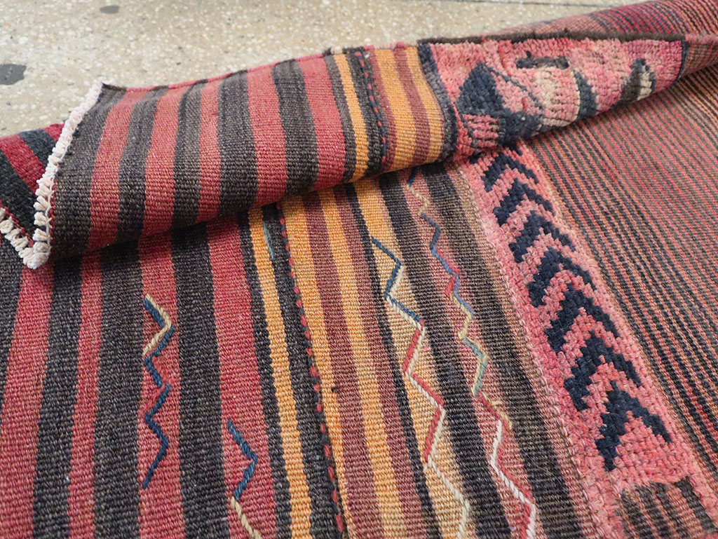 Vintage Persian Chaharmahal Bakhtiari Tacheh Flatweave Kilim , No.28046 - Gsblank