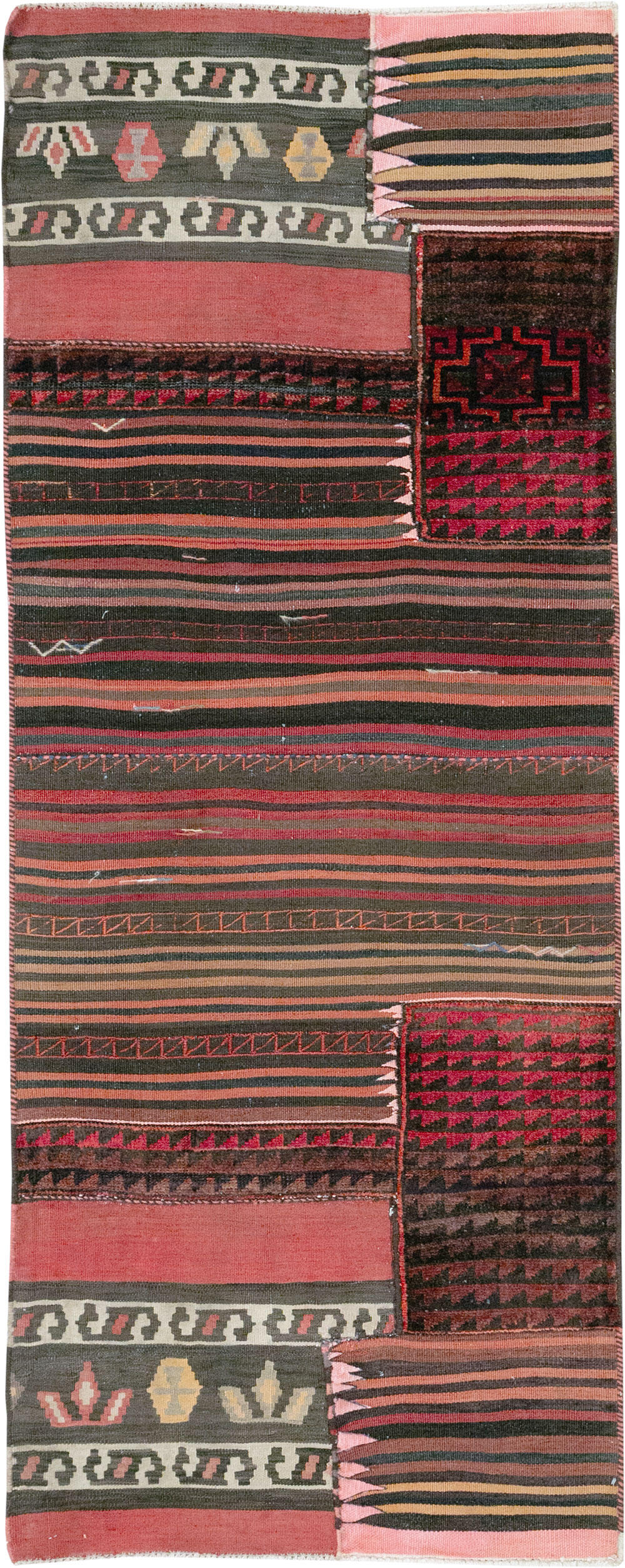 Vintage Persian Chaharmahal Bakhtiari Tacheh Flatweave Kilim, No.28047 - Gsblank