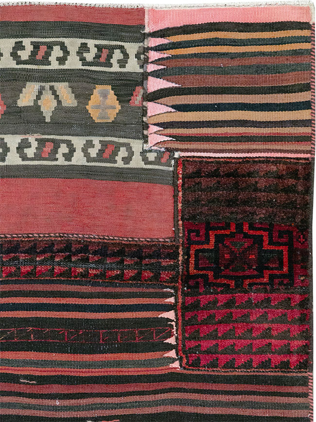 Vintage Persian Chaharmahal Bakhtiari Tacheh Flatweave Kilim, No.28047 - Gsblank