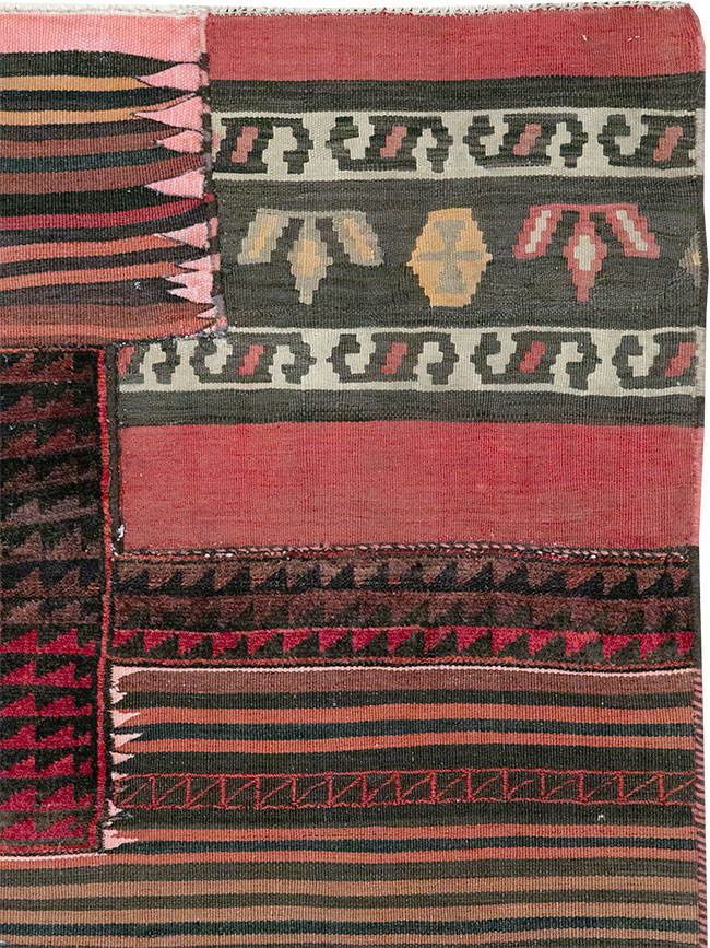 Vintage Persian Chaharmahal Bakhtiari Tacheh Flatweave Kilim, No.28047 - Gsblank