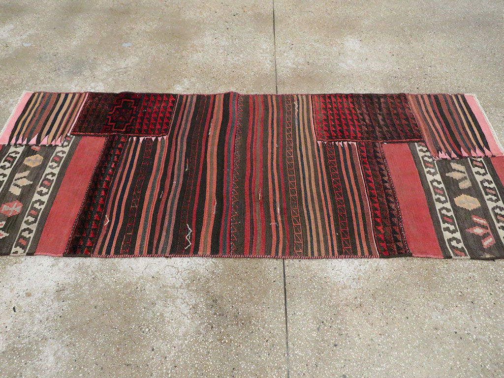 Vintage Persian Chaharmahal Bakhtiari Tacheh Flatweave Kilim, No.28047 - Gsblank