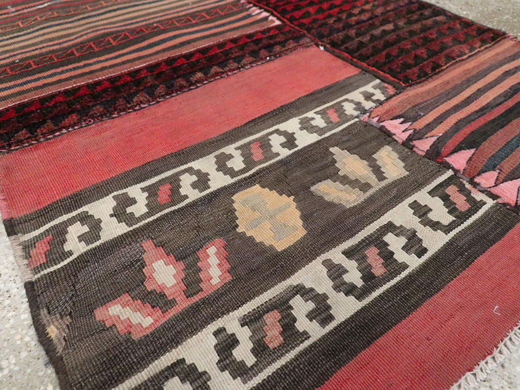 Vintage Persian Chaharmahal Bakhtiari Tacheh Flatweave Kilim, No.28047 - Gsblank