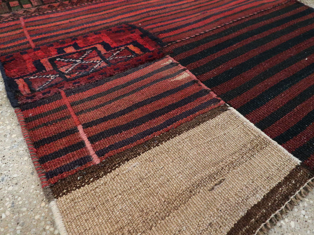Vintage Persian Flatweave Rug, No.28048 - Gsblank