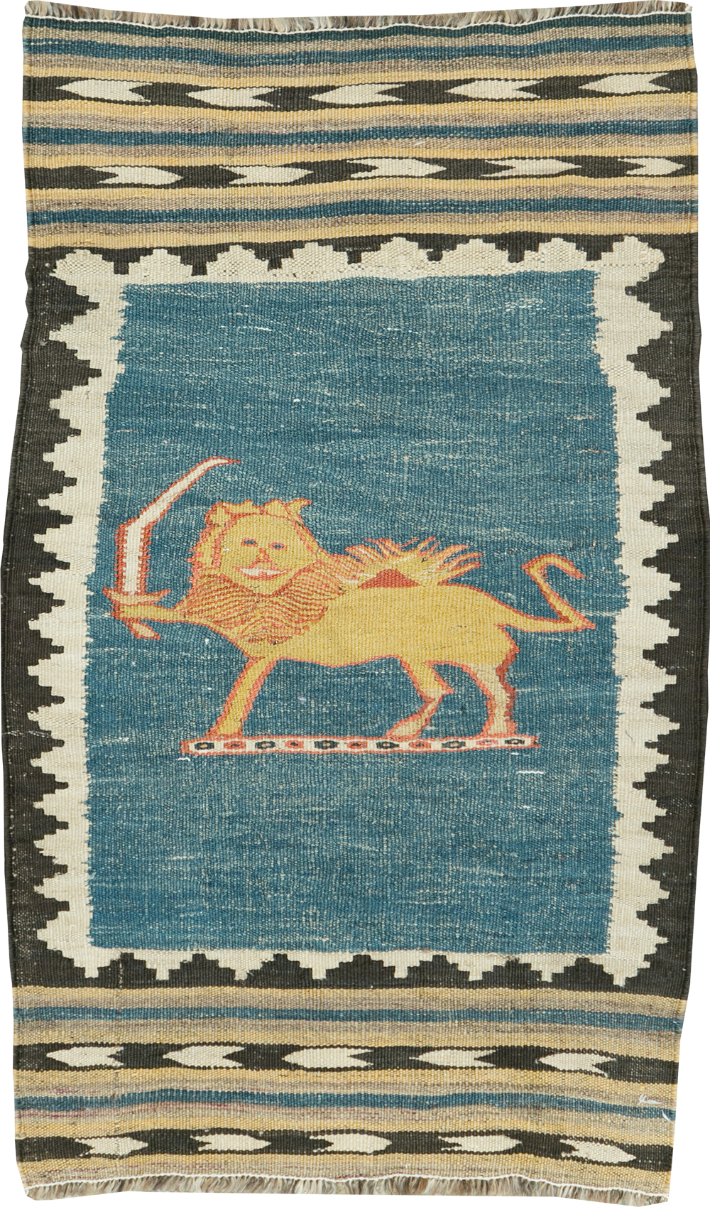 Vintage Persian Pictorial Kilim, No.28050 - Gsblank