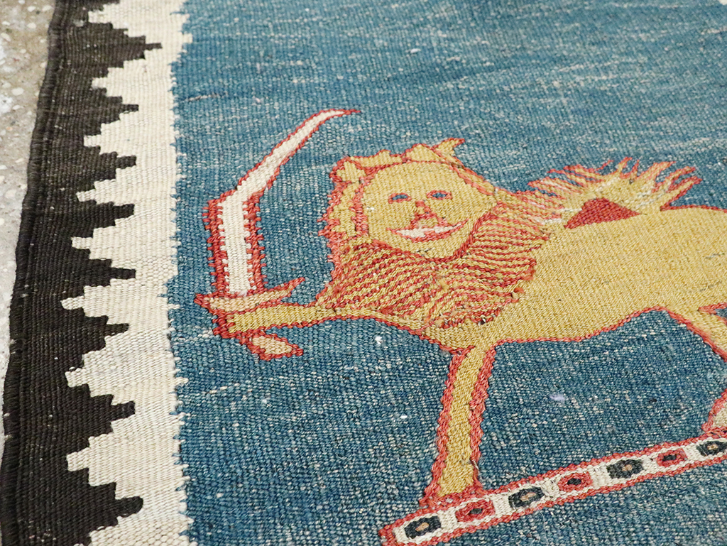 Vintage Persian Pictorial Kilim, No.28050 - Gsblank