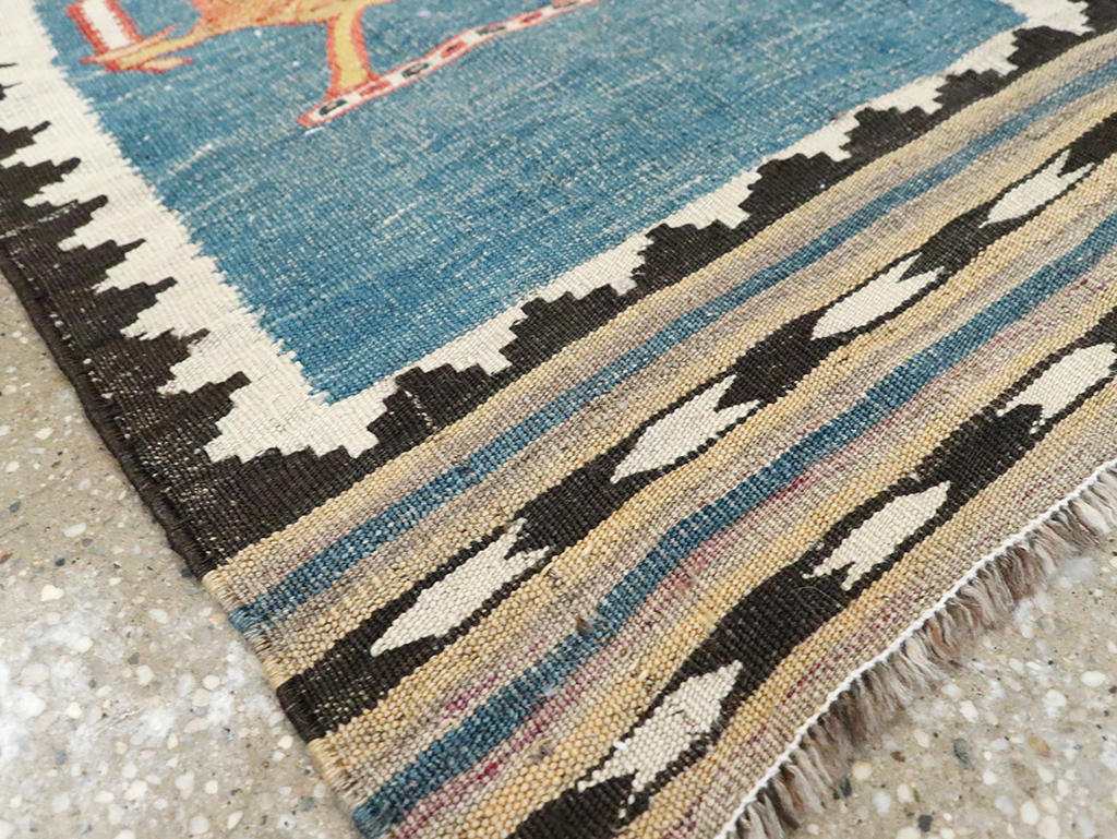 Vintage Persian Pictorial Kilim, No.28050 - Gsblank