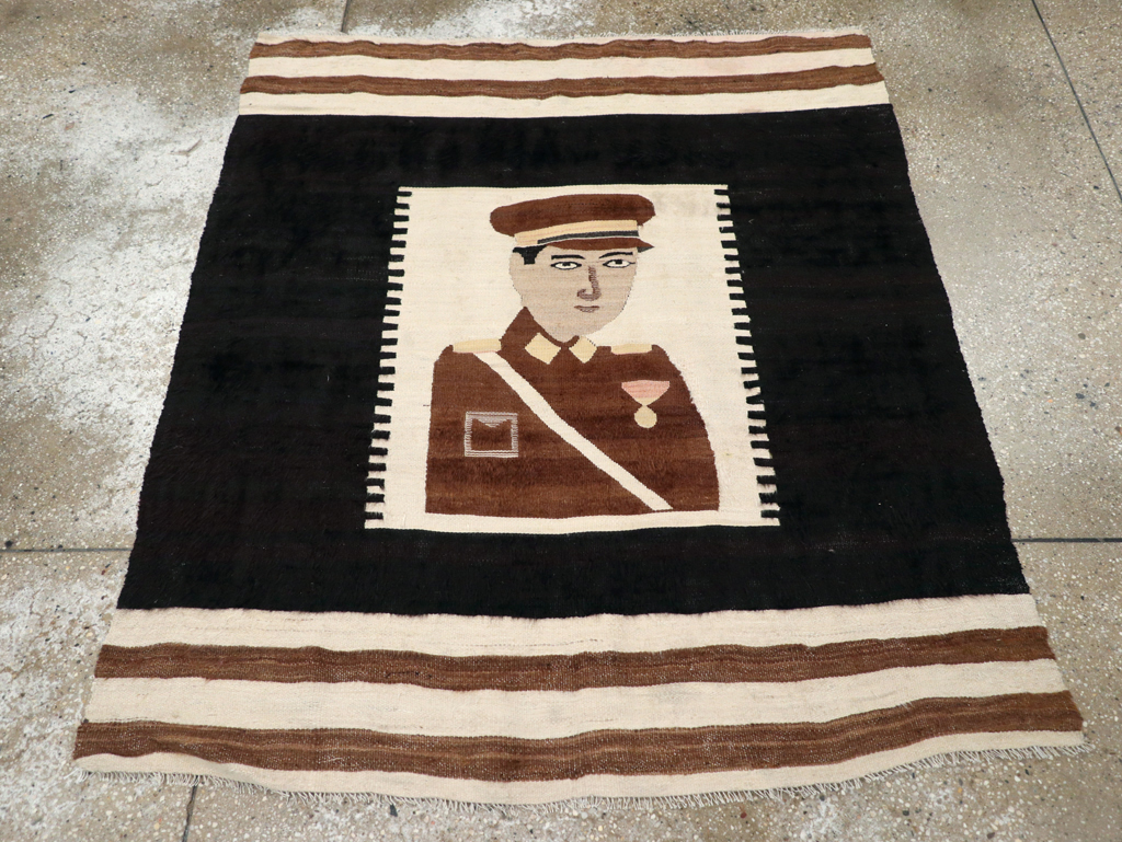 Vintage Pictorial Flatweave, No.28052 - Gsblank