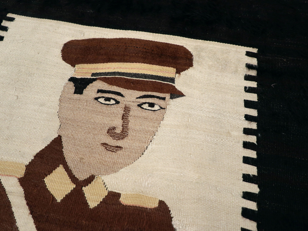 Vintage Pictorial Flatweave, No.28052 - Gsblank