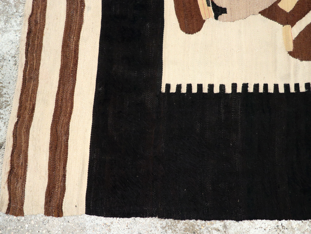 Vintage Pictorial Flatweave, No.28052 - Gsblank