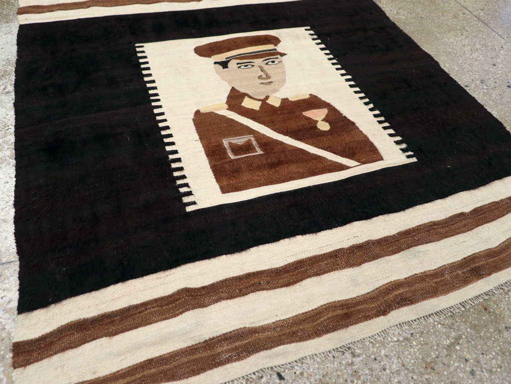 Vintage Pictorial Flatweave, No.28052 - Gsblank