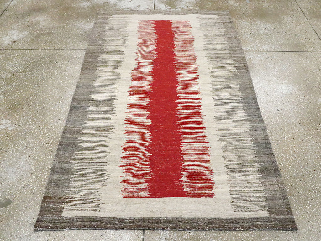Modern Persian Flatweave Kilim, No.28054 - Gsblank