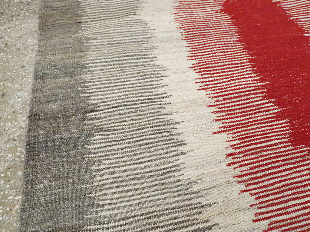 Modern Persian Flatweave Kilim, No.28054 - Gsblank