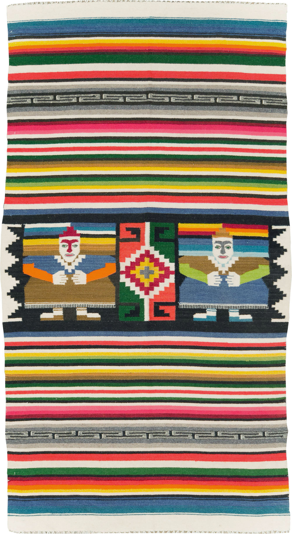 Vintage Persian Pictorial Kilim, No.28055 - Gsblank