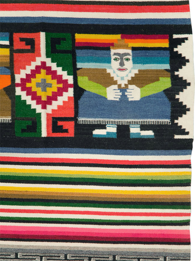 Vintage Persian Pictorial Kilim, No.28055 - Gsblank