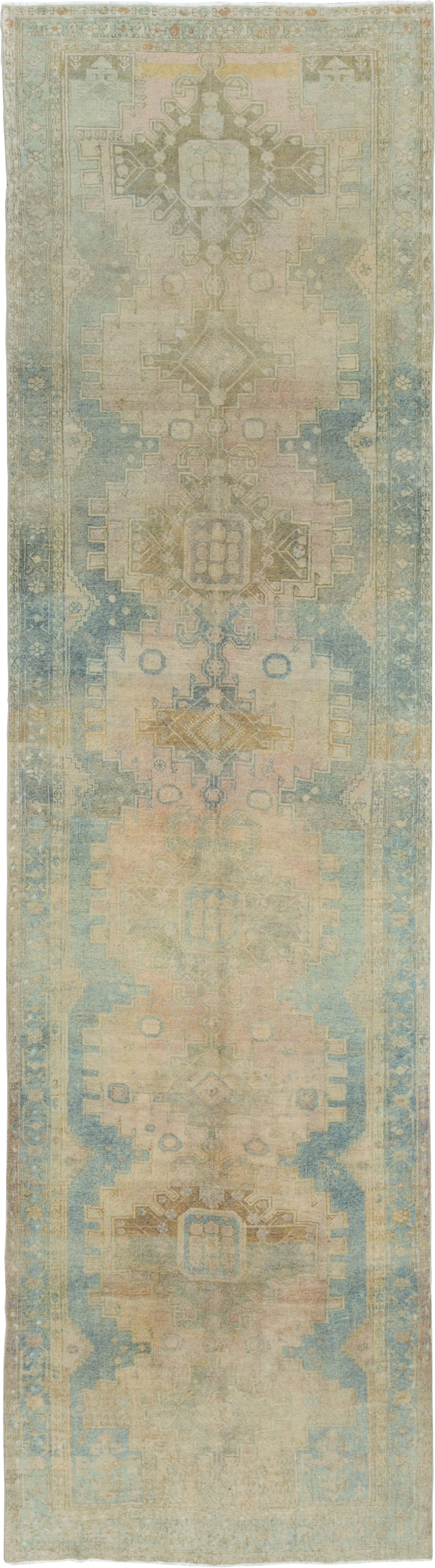 Vintage Persian Bakhtiari Gallery Rug, No.28058 - Gsblank