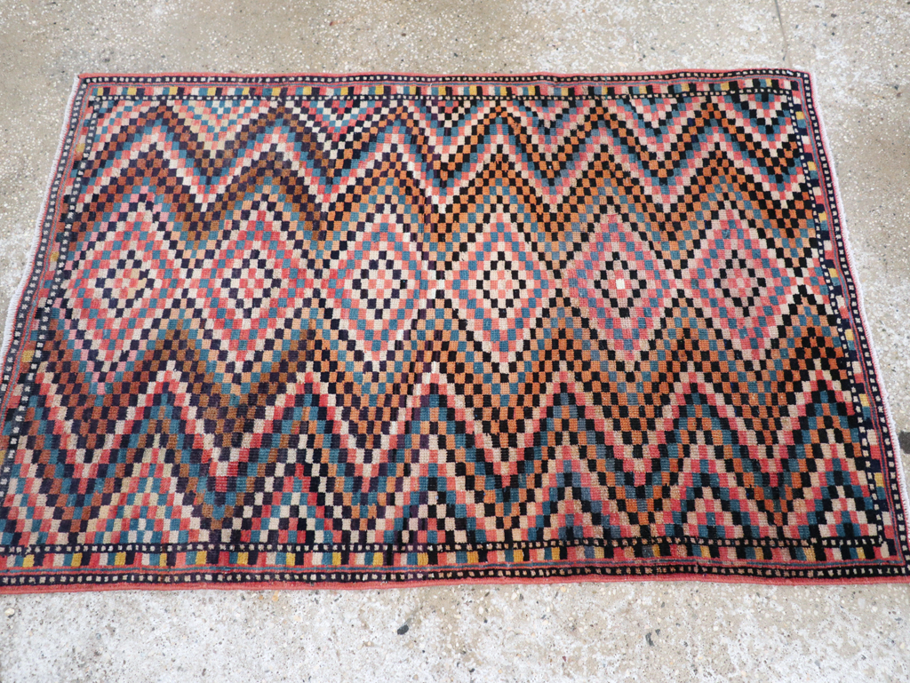Vintage Persian Mahal Rug, No.28060 - Gsblank